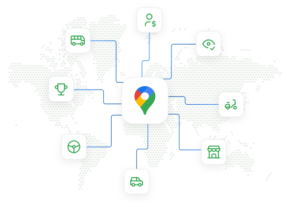 Illustration of Google Maps presence